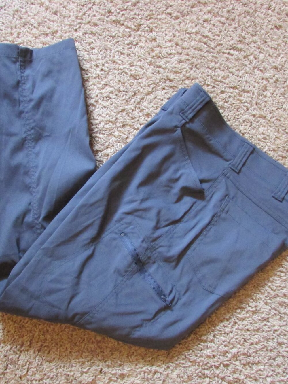 NWOT Wrangler Outdoor 34X30 Gray Casual Cargo Performance Nylon Pants